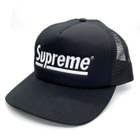 SUPREME シュプリーム 24AW Underline Mesh Back 5-Panel Cap アンダーライン メッシュバック 5パネル キャップ ブラック USA製 福生店