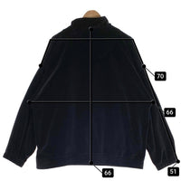 NASTOYS ナストイズ Velor Track Jacket ベロアトラックジャケット ハーフジップ プルオーバー ブラック Size L 福生店