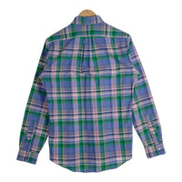 RALPH LAUREN ラルフローレン CLASSIC FIT ボタンダウン チェックシャツ ブルー 現行モデル Size S 福生店