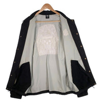 LURK HARD ラークハード ナイロンコーチジャケット ブラック スナップボタン Size M 福生店