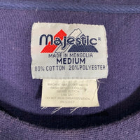 90's 00's majestic マジェスティック Newyork Rangers ニューヨーク レンジャース クルーネック スウェット ネイビー Size M 福生店
