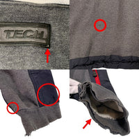 00's THE NORTH FACE ノースフェイス STEEP TECH スティーブテック スウェット ナイロン切替 プルオーバーマウンテンパーカー ジャケット チャコールグレー F05 Size XXXL 福生店