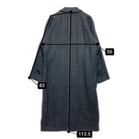 D’URBAN ダーバン ウール ステンカラーコート グレー sizeL 瑞穂店