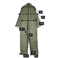 US ARMY アメリカ軍 DLA100-81-C-3259 81年会計 OG-107 コットンサテン オーバーオール オリーブ sizeXL 瑞穂店