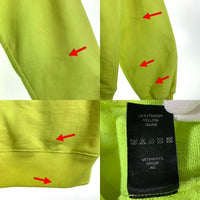 VETEMENTS ヴェトモン Logo-Printed Hoodie フロントロゴプリント プルオーバースウェットパーカー イエロー 蛍光 オーバーサイズ UE51TR820Y Size XS 福生店