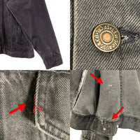 80's Levi's リーバイス ブラックデニム トラッカージャケット USA製 後染め Size L 福生店