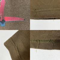 STUSSY ステューシー USA製 紺タグ グラデーション ショーンフォント Tシャツ カーキ sizeL 瑞穂店