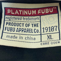 PLATINUM FUBU プラチナムフブ 90S 半袖シャツ ブラック×グレー sizeXL 瑞穂店