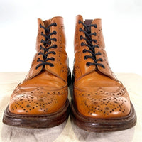 Trickers トリッカーズ MALTON モールトン カントリーブーツ ウィングチップ レザーソール 2508 Size UK 8.5 (27-27.5cm) 福生店