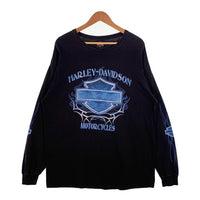 00's HARLEY-DAVIDSON ハーレーダビッドソン バー&シールド ロングスリーブTシャツ ブルーフレイム 2004コピーライト Size XL 相当 福生店