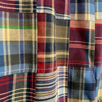 346 Brooks Brothers ブルックスブラザーズ コットン パッチワーク 2B テーラードジャケット マルチチェック Size US 42R 福生店