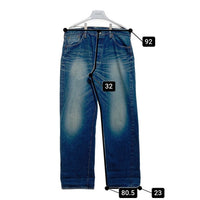 EVISU PARIS エヴィス ボタンフライ デニムパンツ ジーンズ インディゴ 白カモメペンキ Size 36 瑞穂店