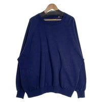 80's MAN SIZED ドイツ製 ラグランスリーブ クルーネックスウェットトレーナー サイドポケット ネイビー Size 4X 福生店