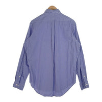 Ralph Lauren ラルフローレン CLASSIC FIT ボタンダウン ストライプシャツ ブルー ホワイト Size 16 福生店
