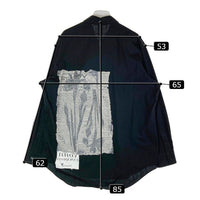 Yohji Yamamoto ヨウジヤマモト GT-B19-020 GroundY グラウンドワイ Basic Shirt English Newspaper x Antique Flower PatternA プリント シャツ ブラック size3 瑞穂店