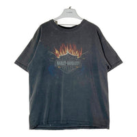 Harley-Davidson ハーレーダビッドソン USA製 フレイムロゴ TRIPP'S AMARILLO TEXAS Tシャツ フェードブラック sizeXL 瑞穂店