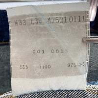 Levi’s リーバイス 501XX 47501-0111 ボタン裏555 バレンシア工場 USA製 00年製 BIGE復刻 デニムパンツ インディゴ size33 瑞穂店
