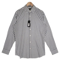 BANANA REPUBLIC バナナリパブリック CAMDEN FIT コットンチェックシャツ 長袖 ホワイト ブラック Size M 福生店