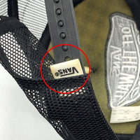 VANS バンズ チェッカーフラッグ トラッカーキャップ メッシュ ブラック ホワイト 福生店