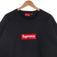 SUPREME シュプリーム 22AW Box Logo Crewneck ボックス ロゴ クルーネック スウェットトレーナー ブラック Size L 福生店