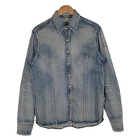TMT ティーエムティー ダメージ加工 デニムシャツ コンチョボタン インディゴ TSH-F1805 Size L 福生店