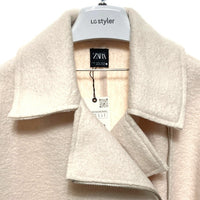 ZARA ザラ タグ付き ブークレー バイカージャケット 5070 026 712 アイボリー sizeS 瑞穂店