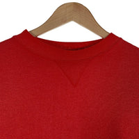 80's Hanes ヘインズ 前V ブランク スウェットトレーナー レッド 無地 Size M 福生店