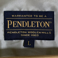 PENDLETON ペンドルトン オープンカラー 長袖 ウールシャツ カーキ 5575-2213 Size L 福生店
