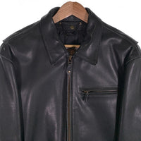 90's Harley-Davidson ハーレー ダビッドソン シングル ライダースジャケット レザージャケット ブラック Size 42 福生店
