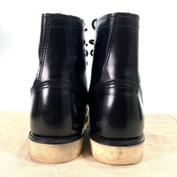 HYSTERIC GLAMOUR ヒステリックグラマー 6HOLE BLACK JUMP BOOT 6ホール レースアップレザーブーツ ブラック トゥガード 0263QS08296 Size 26cm 福生店