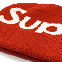 SUPREME シュプリーム Big Logo Beanie ビッグロゴ ビーニーキャップ レッド アクリル 福生店