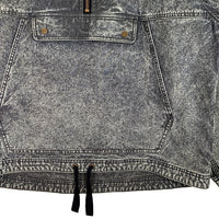 Woolrich ウールリッチ CORDURA DUCK ANORAK コーデュラ ダック アノラックフーディー ケミカルウォッシュ インディゴブラック コットン ナイロン WJOU0158 Size L 福生店