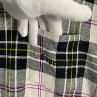 SUPREME シュプリーム 18SS Jacquard Tartan Plaid Tee ジャガード タータンチェック ポケットTシャツ コットンニット Size L 福生店