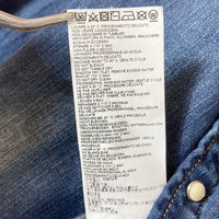 DSQUARED2 ディースクエアード 02PR/2018/1863/1 デニム ウエスタンシャツ インディゴ size48 瑞穂店