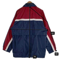 90’s NIKE ナイキ ナイロン ジップアップジャケット ネイビー レッド Size L 福生店