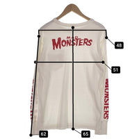 FREEWHEELERS フリーホイーラーズ MAD MONSTERS プリント ポケットロングスリーブTシャツ ホワイト Size M 福生店