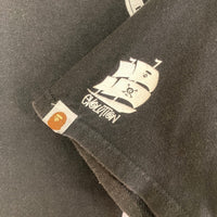 A BATHING APE アベイシングエイプ STUSSY ステューシー 30周年記念 マルチアイコン Tシャツ ブラック sizeL 瑞穂店
