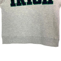 90's Champion チャンピオン IRISH 前V クルーネックスウェットトレーナー グレー USA製 Size L 瑞穂店