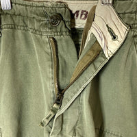 ABERCROMBIE&FITCH アバクロンビー&フィッチ 加工 カーゴ ハーフパンツ カーキ sizeW33 瑞穂店