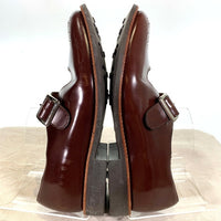 Sanders サンダース Mary Jane Sandal メダリオン モンクストラップ レザーシューズ 革靴 ブラウン 1808T イングランド製 Size UK7 (26cm) 福生店