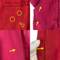 70's Hilton ヒルトン ボーリングシャツ 半袖 ボルドー USA製 Size M 福生店
