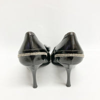 Christian Dior クリスチャンディオール レザーパンプス バックル&ファー付き ブラック size36 1/2 瑞穂店