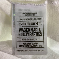 Carhartt カーハート × GUILTY PARTIES ギルティパーティーズ ワコマリア American Script Tシャツ ホワイト sizeM 瑞穂店