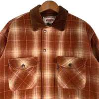 McGREGOR マックレガー ウール キルティングジャケット チェック ブラウン MM13-4604 Size M 福生店