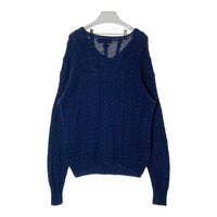 Polo Ralph Lauren ポロ ラルフローレン HAND KNIT コットン ケーブルニット セーター ネイビー sizeL 瑞穂店