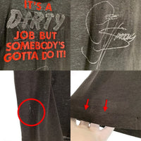 80's KISS キッス IT'S A DIRTY JOB プリントTシャツ ブラック 1987コピーライト Size L-XL 相当 福生店