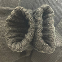 60's~ BRISTOL PRODUCTS アクリルニット レタードカーディガン ブラック Size 38 瑞穂店