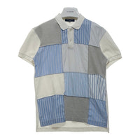 COMME des GARCONS HOMME コムデギャルソンオム パッチワーク 鹿の子 ポロシャツ 半袖 ホワイト HC-T104 Size S 瑞穂店