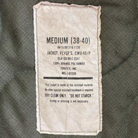 U.S.AIR FORCE ユーエスエアフォース CWU-45P フライト ジャケット 90s カーキ sizeM 瑞穂店