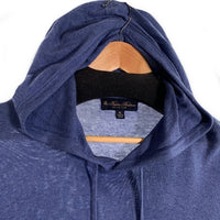 Brooks Brothers ブルックスブラザーズ シルク コットン プルオーバーニットパーカー ブルー 薄手 Size XL 福生店